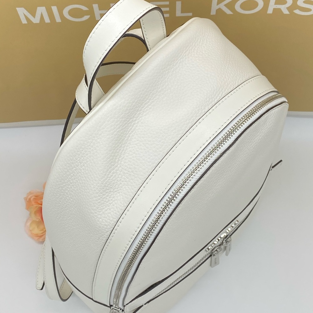 MICHAEL KORS KENLY LARGE BACKPACK OPTIC WHITE - Picture 11 of 16